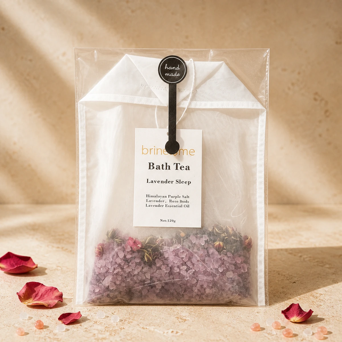 Brinelume botanical bath tea sachet