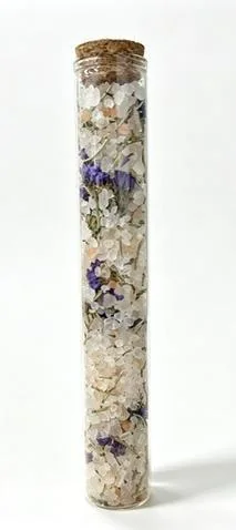 Floral Bath Salt Tube packaging preview