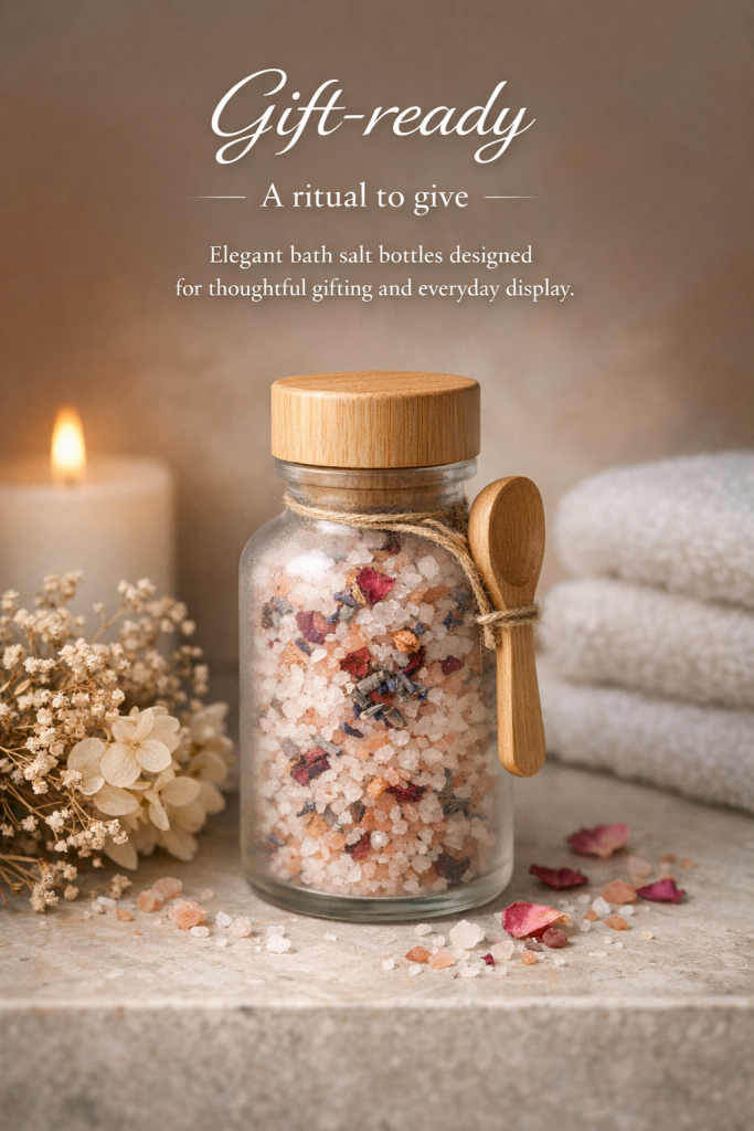 Brinelume bath salt bottle