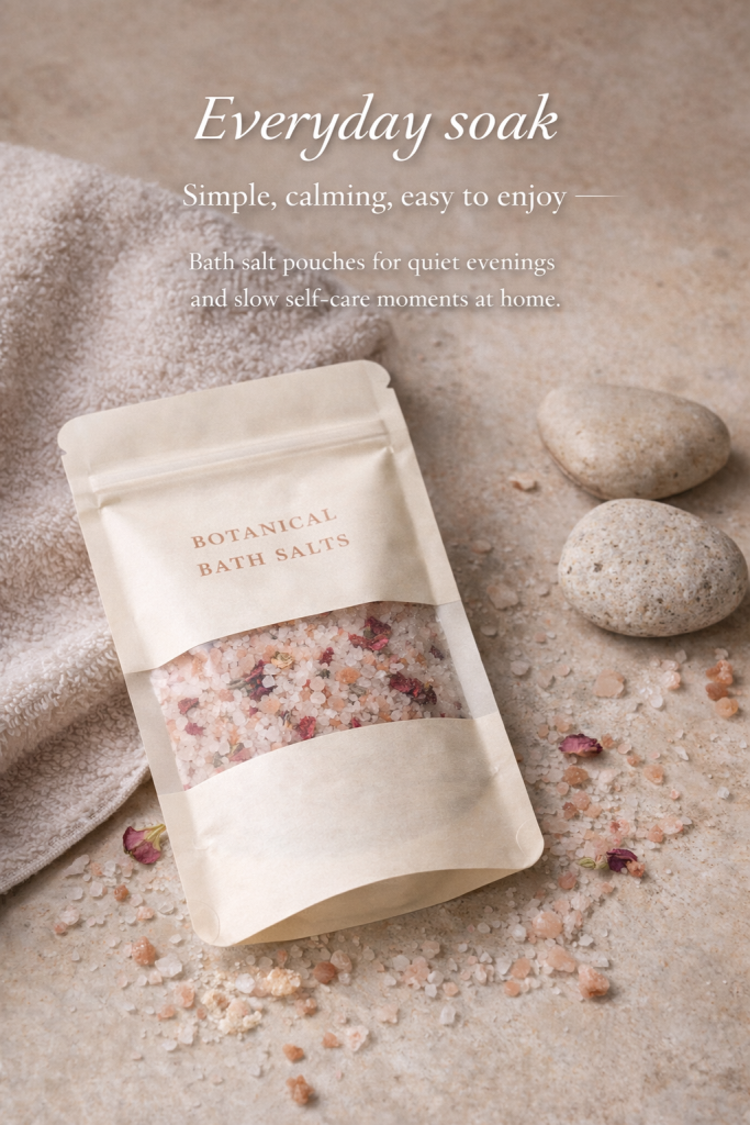 Bath salt pouches