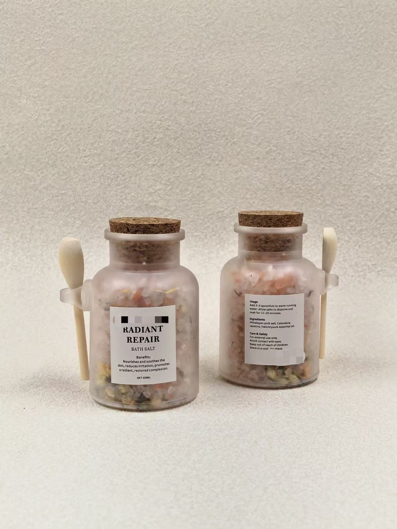 Botanical Bath Salt Bottle