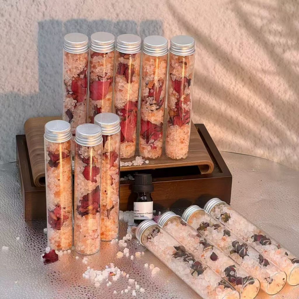 Floral Bath Salt Tube by Brinelume