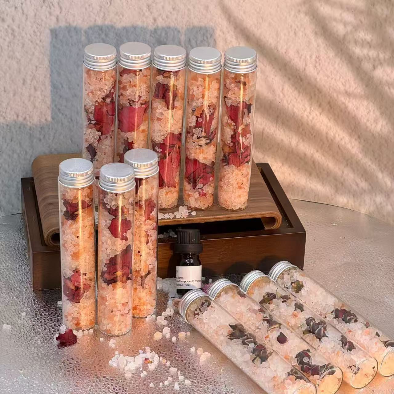 Floral Bath Salt Tube