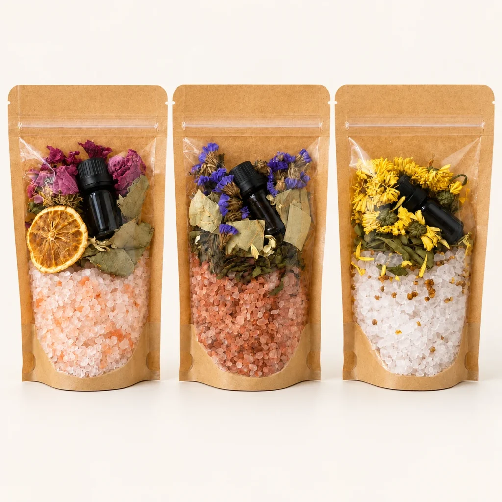 Bath Tea Pouch with Separate Essential Oil