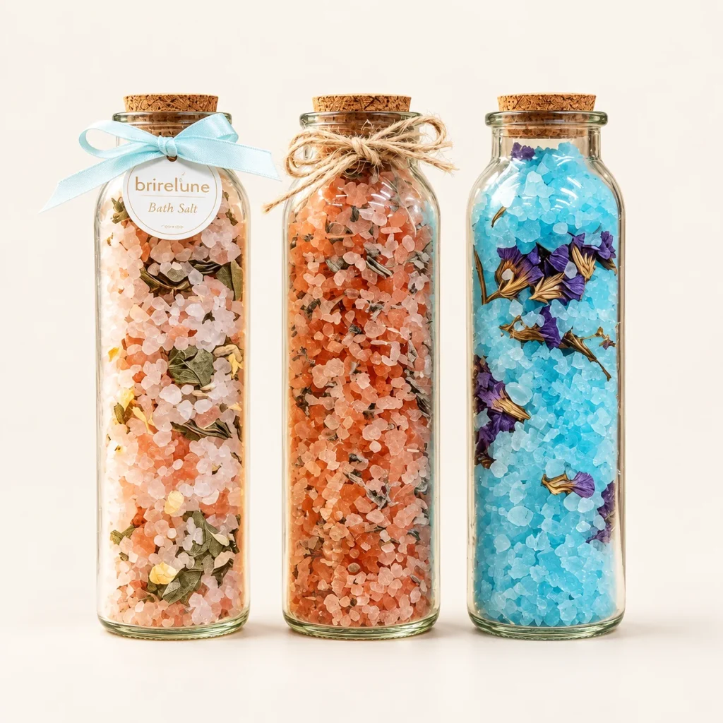 Bath Salts in a Glass Milk Bottle