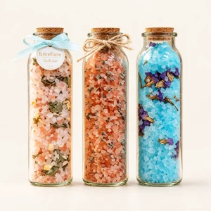 Bath Salts in a Glass Milk Bottle