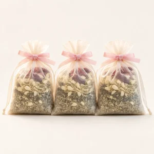 Shimmer Organza Bath Salt Sachets