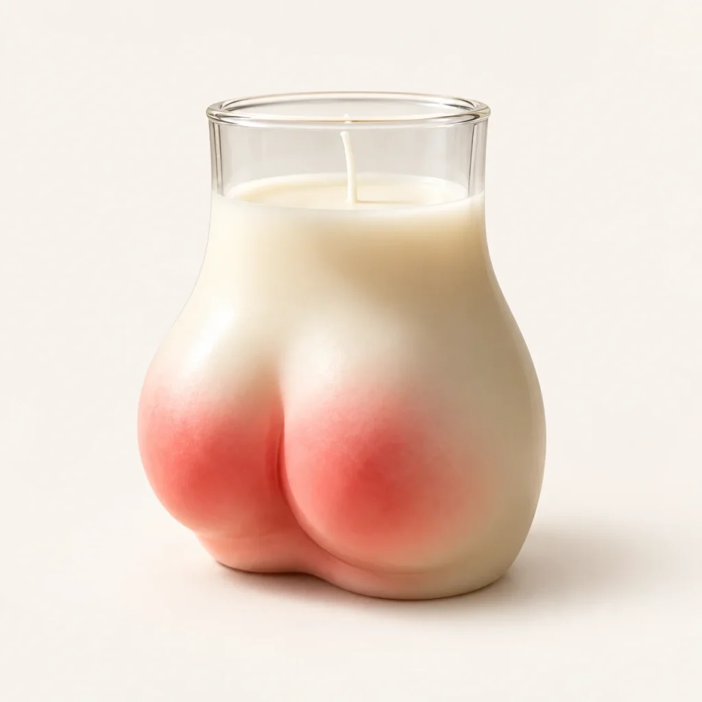Body-Shaped Glass Candle