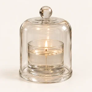 Glass Cloche Candle