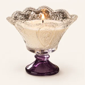 Floral Glass Candle