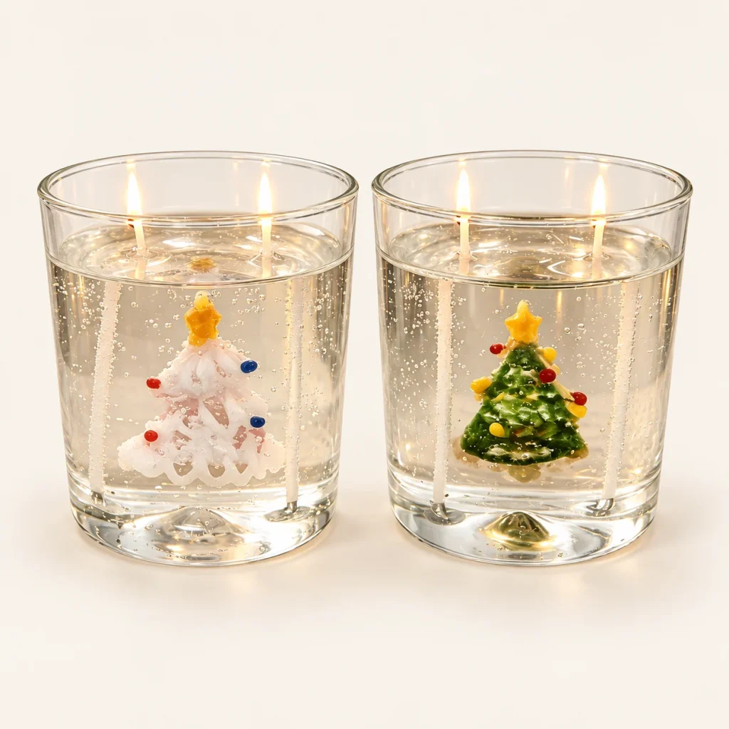 Hidden Christmas Tree Candle