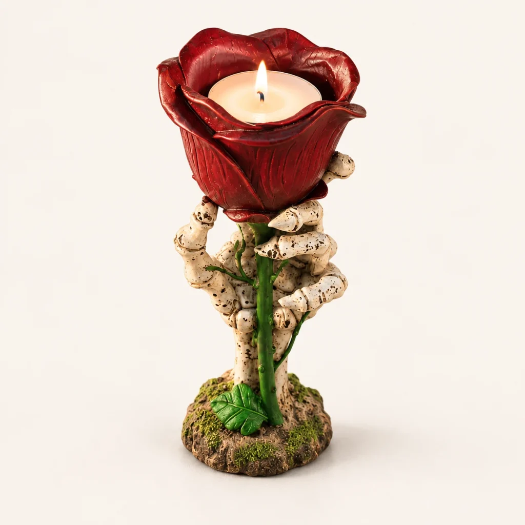 Rose Ceramic Candle Holder