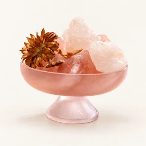Pink Glass Salt Rock Diffuser