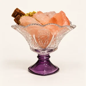 Purple Floral Salt Rock Diffuser