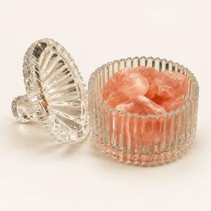 Ribbed Glass Salt Rock Diffuser