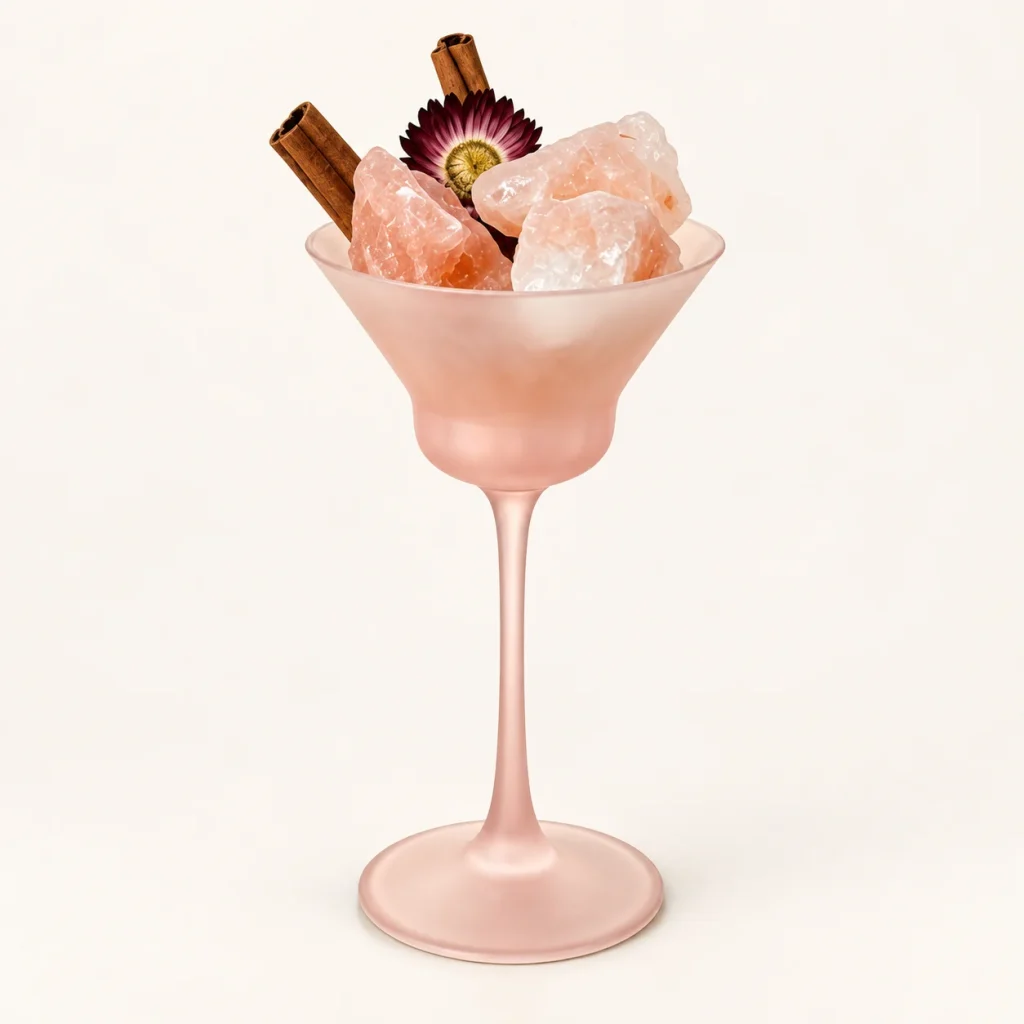 Cocktail Glass Salt Rock Diffuser