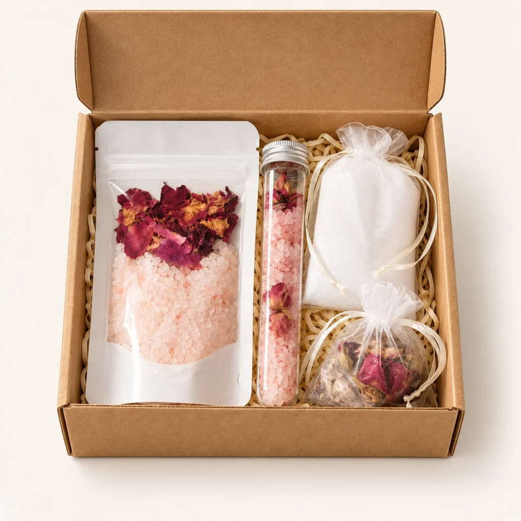 Rose Bath Salt Gift Set