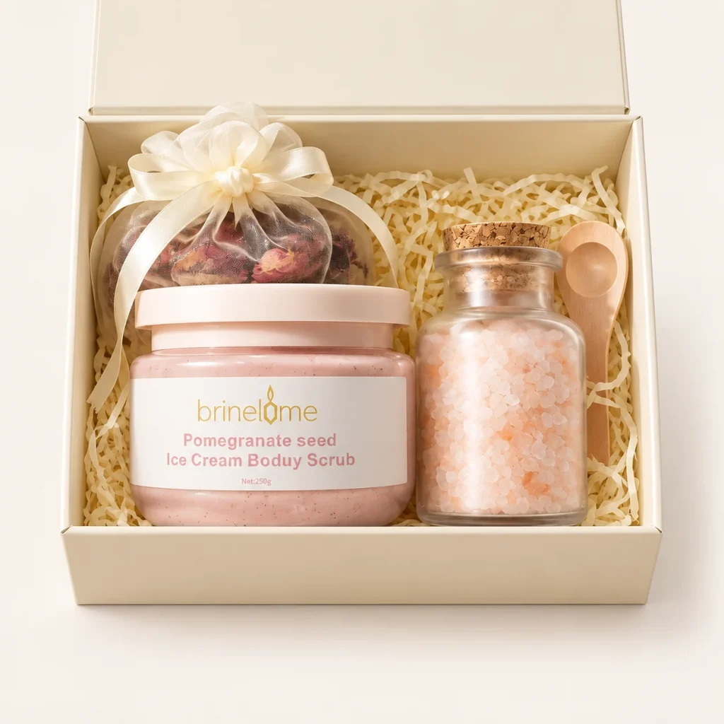 Pomegranate Scrub & Bath Salt Gift Set
