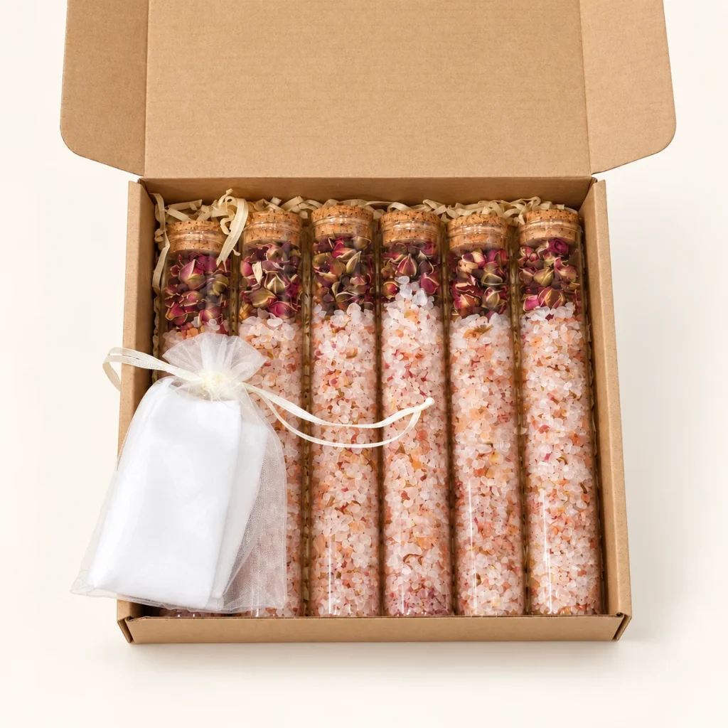 Bath Salt Tube Gift Box, 6 × 100 ml