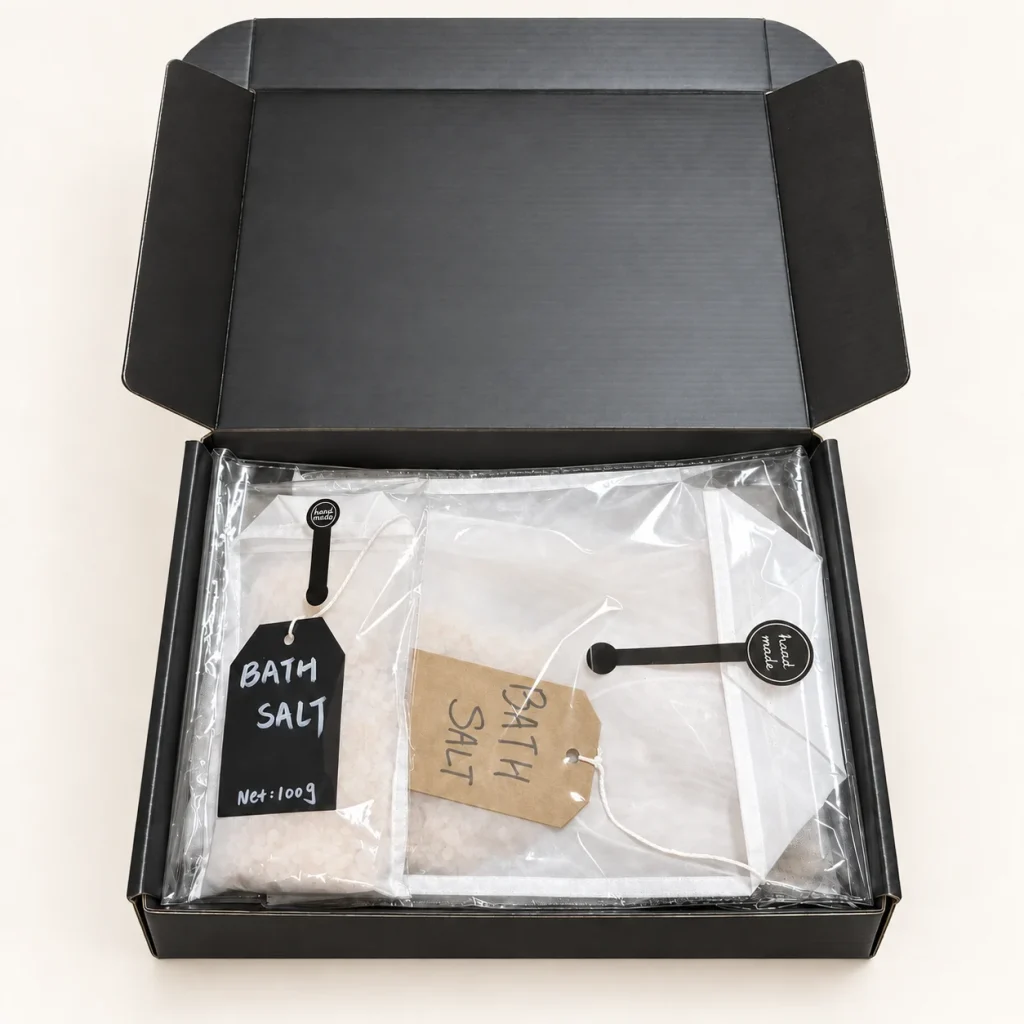 Three Stitched Bath Tea Bags Gift Box (150 g)